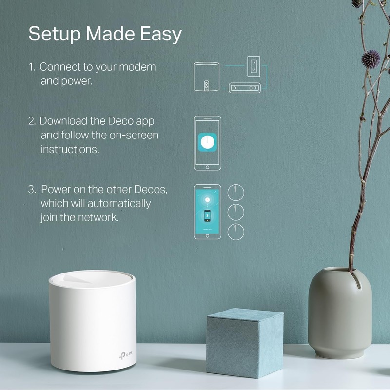 TP-Link Deco WiFi 6 Mesh WiFi System(Deco X20) - Covers