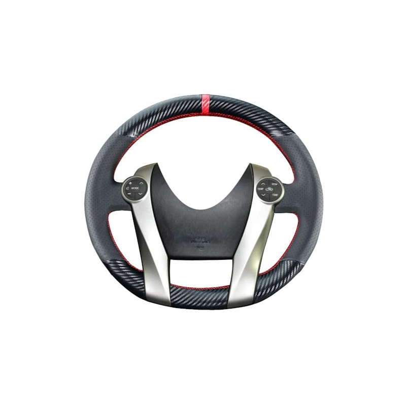 Kivnto DIY Sew Carbon Fiber Steering Wheel Covers for Toyota