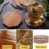 Marbco Sandstone Water Absorbent Hand Crafted Octagon Coasters for Drinks-