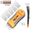 EEFUN Razor Blade Scraper with 10pcs Carbon Steel Blades for