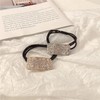 6 Pieces Rhinestone Hair Rings, Elastic Hair Rings, Elee Hair