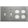 Brushed Satin Stainless Steel 4 Gang Wall Plate - 2