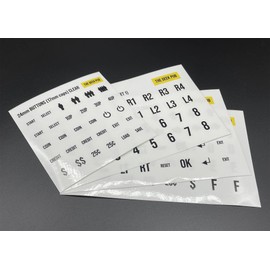 The Geek Pub Die-Cut Arcade Button Labels (No Circle) | Stickers for Cabinets | Cap Labels for 24mm and 30mm Button Caps