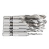 6PCS Hex Shank Combination Drill Tap 3 in 1 HSS