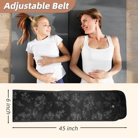 Grounding Mat, Printed Grounding Belt with 15ft Grounding Cord Reduce Inflammation Improve Sleep, Grounding Belt Band Protection for Back and Waist