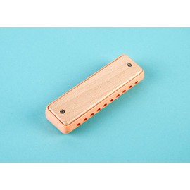 Hape E8917 Harmonica, Orange, 1.7 x 5.7 x 1.0 inches (4.4 x 14.5 x 2.6 cm), Wooden Musical Instrument Toy for 3 Years and Up