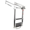 Amarine Made Boat Ladder, 4-Step Sliding Ladder with Stainless Steel
