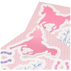 Milly Green Playful Ponies Stickers - Clear, Standard