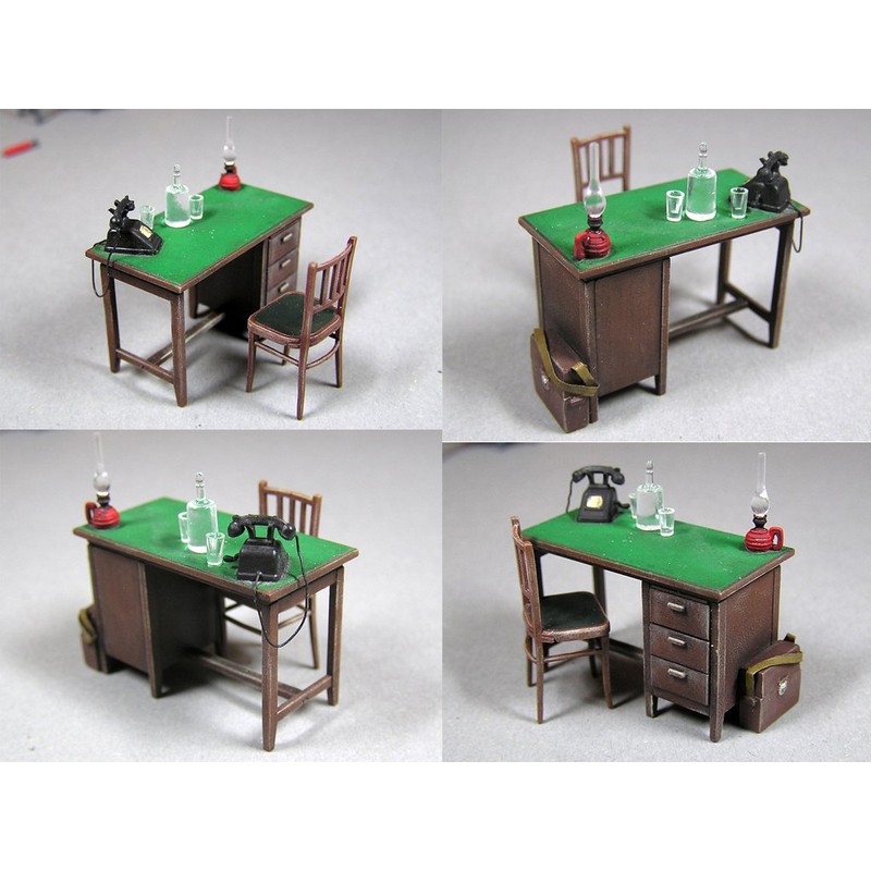 Miniart MA35564 1/35 Office Desk & Accessories Plastic Model
