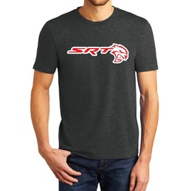 Detroit Shirt Company Men's Dodge SRT Hellcat T-Shirt (Heather Black) (US, Alpha, 5X-Large, Regular, Regular)