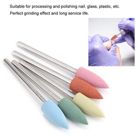 5pcs Nail Drill Bits Set,Silicone Drill Bits for Nails Silicone Rubber Electric Grinding Head for Manicure Pedicure Nail Polishing Burr (152)
