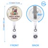 YAZMEEN Retractable Badge Reel with Alligator Clip - Funny ID