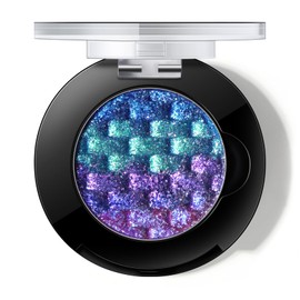 Noerrors Chameleon Eyeshadow,Multichrome Face Highlighter Palette, High Pigment, Holographic Eyeshadow palette Blue-Pink Color Shift Metallic Shimmer Eyeshadow Duochrome Face Makeup Highlighter