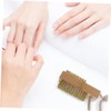 Minkissy Nail Art Cleaning Brush Set 2pcs Wooden Nail Brushes