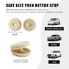 povtii 10 Sets Seat Belt Button Stop, Snap-On Plastic Seatbelt