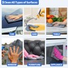 HOMERHYME Microfiber Cleaning Cloth, Premium 8 Pack Cleaning Towels, Lint-Free