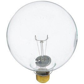 Bulbrite Incandescent G40 Medium Screw Base (E26) Light Bulb, 150 Watt, Clear