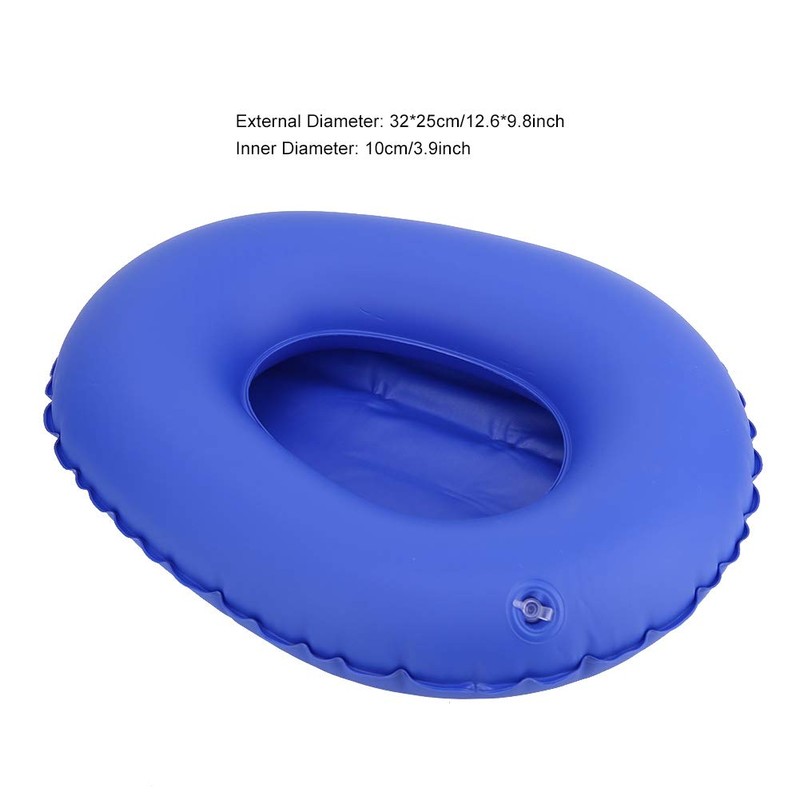 Air Bedpan, Bed Pan, Premium PU Inflatable Bedpan Bed Potty,