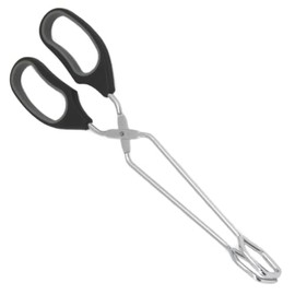 Rocky Mountain Goods Cooking and Serving Tongs - 12-Inch Stainless Steel Tongs with Soft Grip Handles - Durable Buffet-Style Food Tongs - Dishwasher Safe - Perfect for Cooking, Grilling, Serving