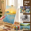 CONDA Premium Wooden Sketch Box Easel - Adjustable Tabletop Art