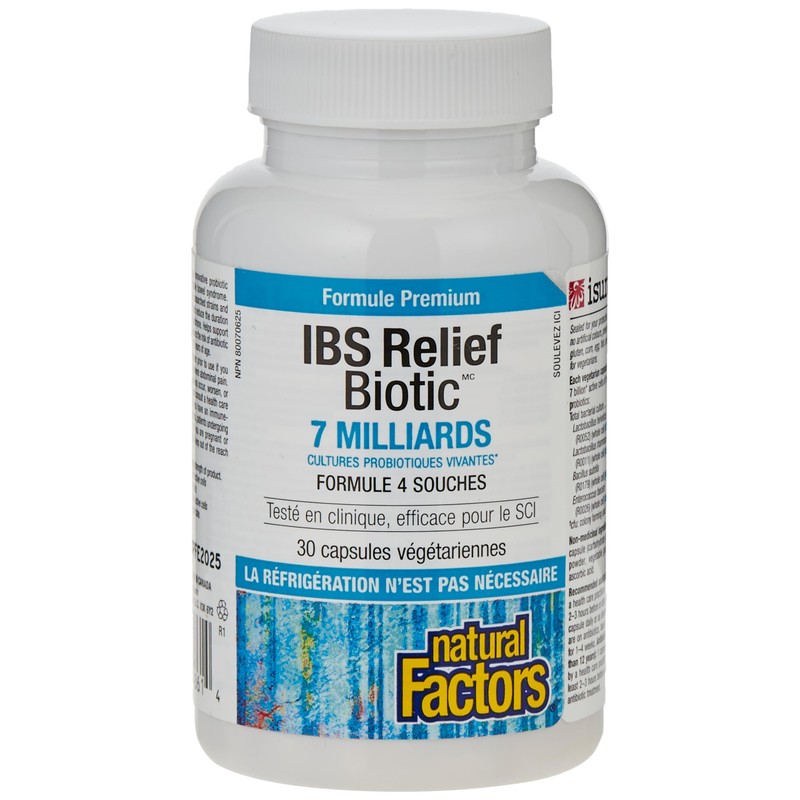 Natural Factors IBS Relief Biotic Probiotic, 30 CT