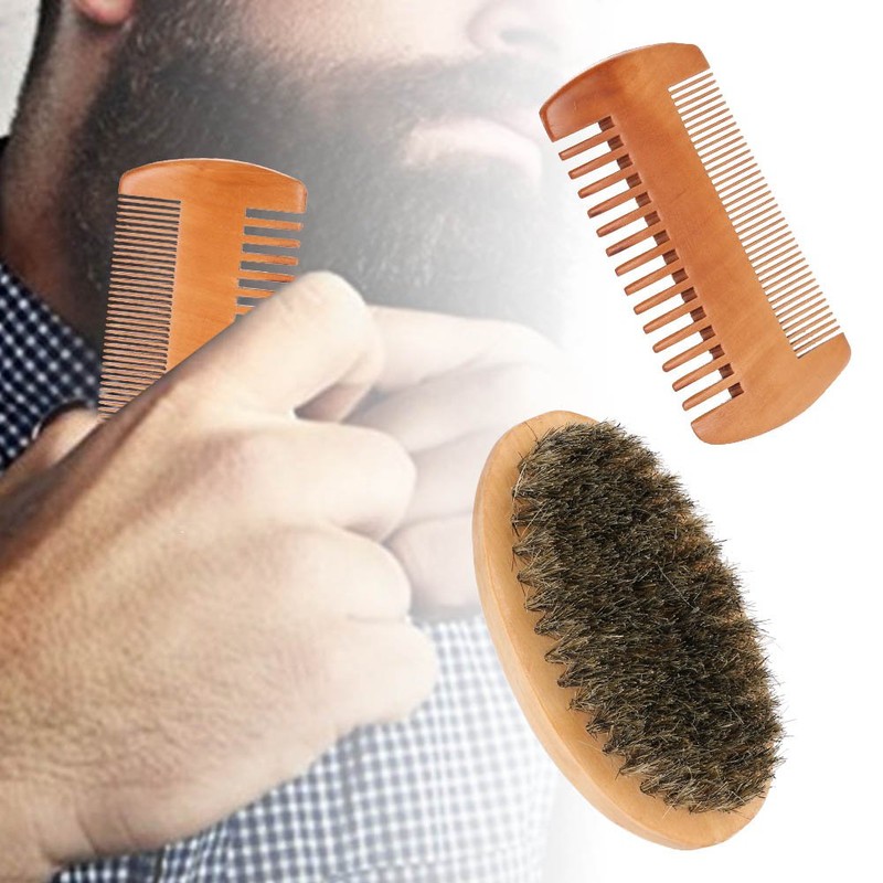 Set de Cepillo y Peine de Barba, Cepillo de Barba