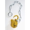 FB14 Yellow Chain Type London Fire Brigade Padlock Supplied with