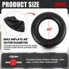 BBTO 2 Pcs 48 Inch Rubber Snow Innertubes for Sledding