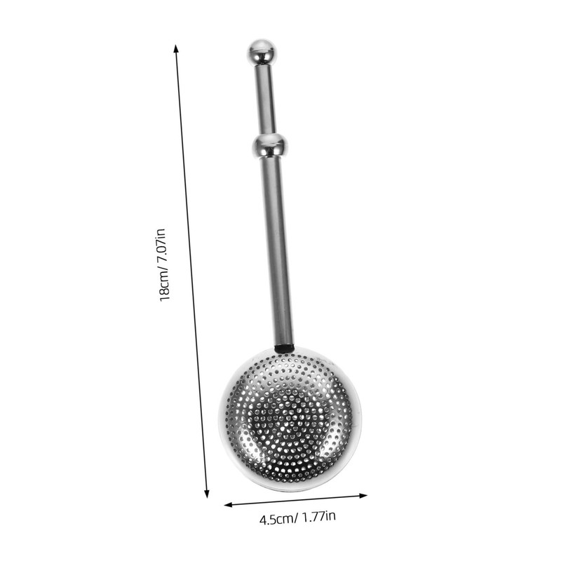 Ciieeo 2pcs Retractable Stainless Steel Tea Strainers Tea Infusers for