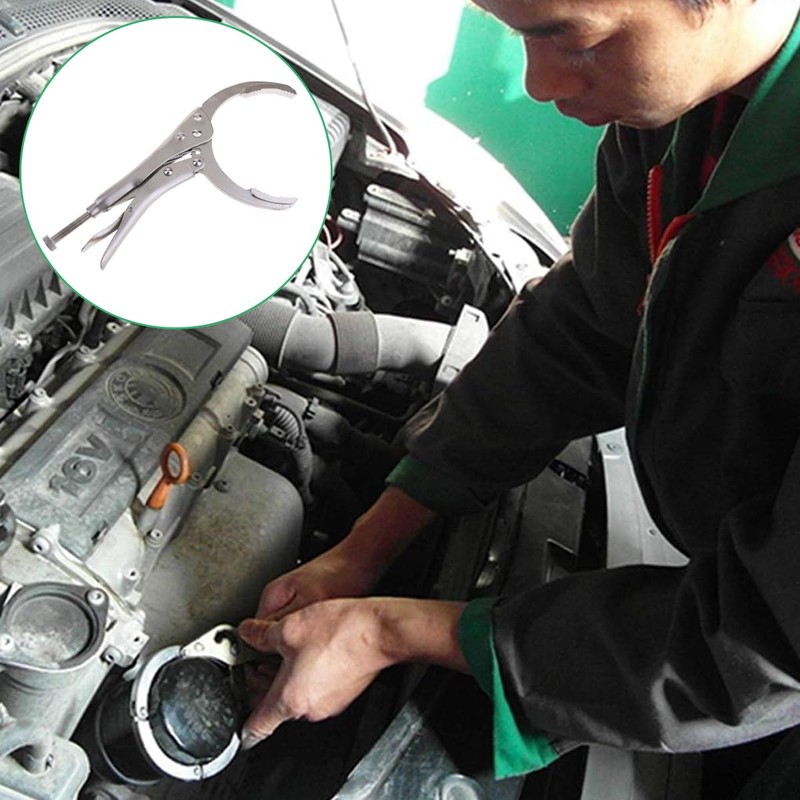 AIMALL Adjustable Oil Filter Locking Pliers, 2-4 Inch Grip Range,