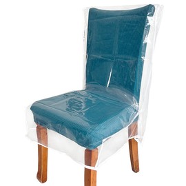 Drihara 2 Pack Plastic Dining Chair Covers (2)
