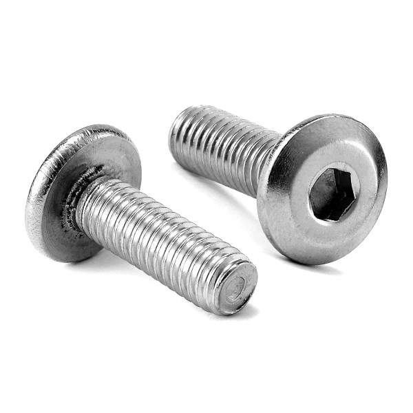 10 Pcs M6 x 18mm Flat Head Hex Socket Cap