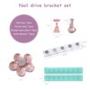 10pcs Magnetic Pink Nail Art Holder Nail Art Stand Nail
