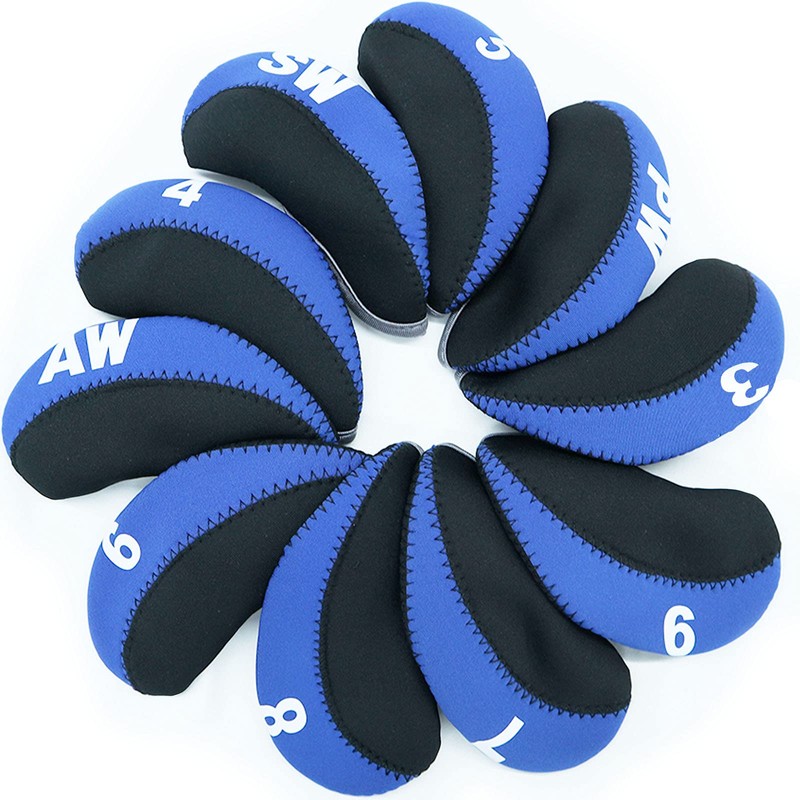 Golf Club Iron Head Covers Neoprene with Numbers Printed Value