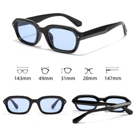 FEISEDY B1293 Sunglasses, Unisex, UV400, Classic, Vintage, Fashion, Driving, Sports, Fishing, blue