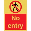 No Entry Sign - 150 x 200mm - A5P