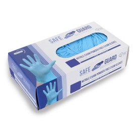 ESKAY PRODUCTS Nitrile Exam Disposable Blue Gloves, Powder Free and Latex Free, Multi Use Gloves, Food Service Use (Medium (Pack of 100)