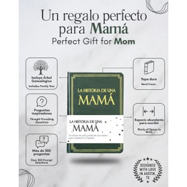 Coco & Lan Mama, comparte tu historia conmigo (Tapa dura): 250+ Preguntas, Regalo para Mama personalizado, Feliz da de la madre, Mejor regalo para Mama, Regalo para Mama de complea?os, Regalo de Navidad para Mama. (Edicin en espa?ol/Spanish Edition)