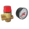 Valve With Gauge for Boiler/Dia (1/2 ") F/F