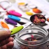 Fsdifly-Stainless Steel Measuring Spoons 5 Piece Stackable Set - Measuring