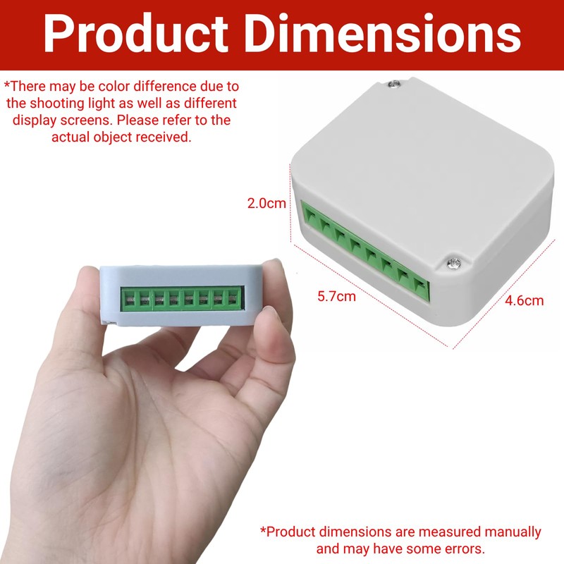 QSDIYRF Universal Garage Receiver 300-868MHz Multi-Frequency Receiver for Garage Door