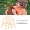 Chick Perch Paw Grinding Stable Structure Arch Shape Wooden Chicken