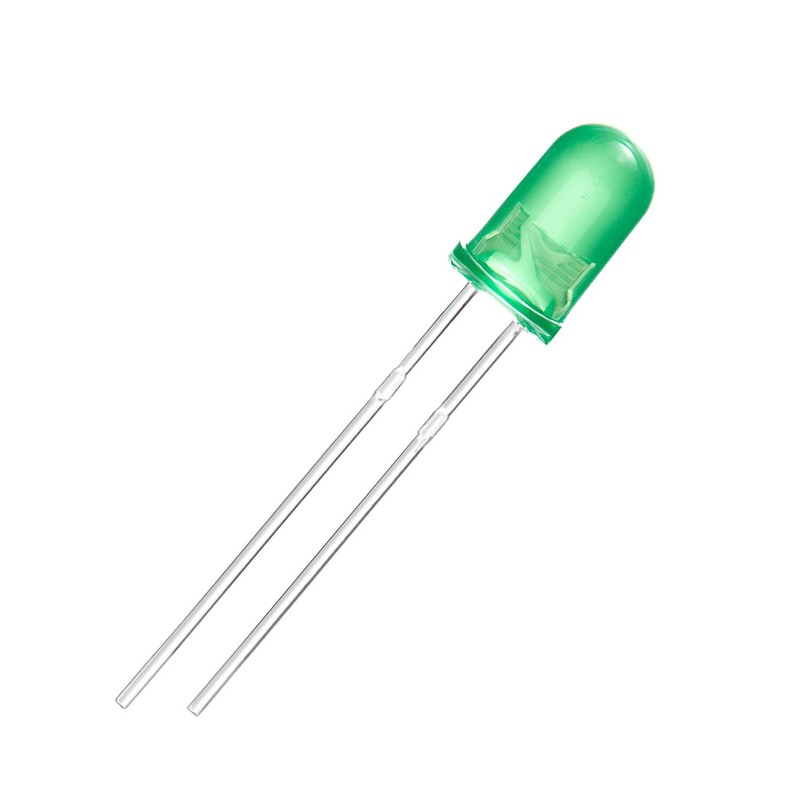 Chanzon 100 pcs 5mm Blinking Green LED Diode Lights 1.5Hz