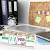 Perpetual Calendar Flip Desktop Boho Calendar with Day Date Month