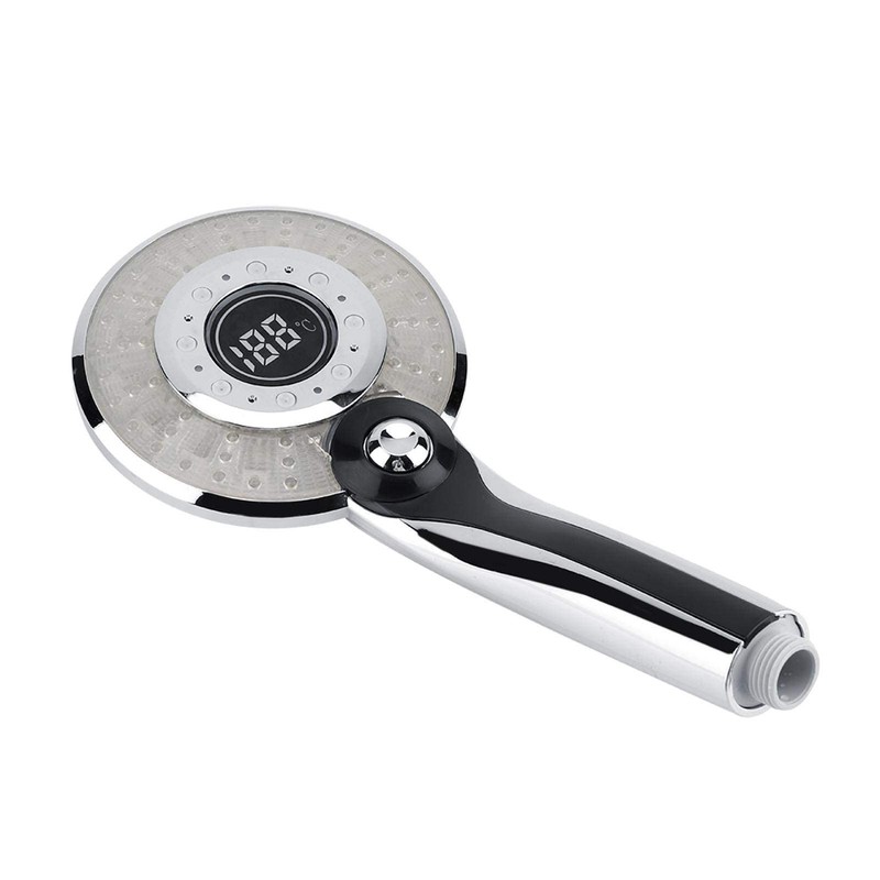 LED Shower Head, 3 Colour Changing Temperature Control, Digital LCD