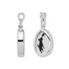 Sterling Silver Dog Ash Holder Pendant Necklace with Chain