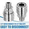 JOEJET 1/4" Pressure Washer Fittings-Stainless Steel Pressure Washer Adapter-1/4" Quick