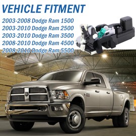 Qagea Rear Right Passenger Side Door Lock Latch Actuator Fit for 2003-2010 Dodge Ram 1500 2500 3500 4500 5500 Replaces 931-645 55276794AB DLA1359