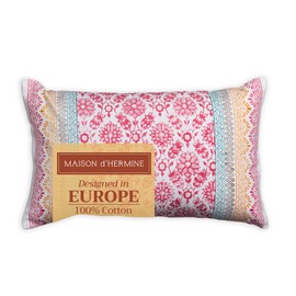 Maison d' Hermine Decorative Pillow Cover 100% Cotton 12"x20" Rectangular Washable Cushion Covers with Invisible Zipper for Couch, Bedroom, Home, Katmandou - Kathua