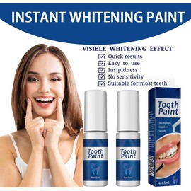 Instant Tooth Whitening,Zahnbleaching Gel,Zahnaufhellungsgel Sofortige Aufhellungsfarbe,Zahnlack Weiß,Professionelle Zahnaufhellungsfarbe,Zahnpolitur,zähne Instant Whitening Gel